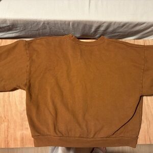 Los Angeles Apparel HEAVY FLEECE CROPPED MOCK NECK PULLOVER (GARMENT DYE)